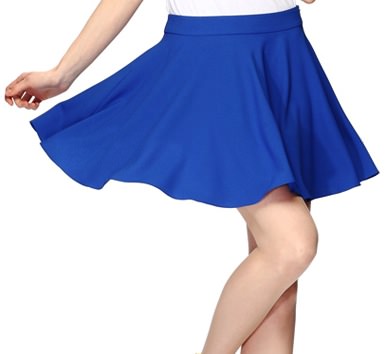 blue skirt