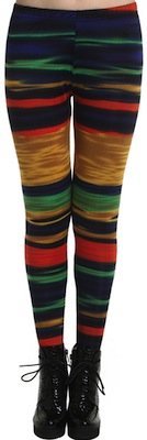 Rainbow stripe leggings