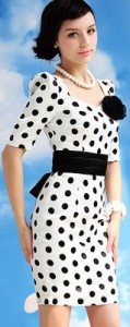 White Polka Dot Dress