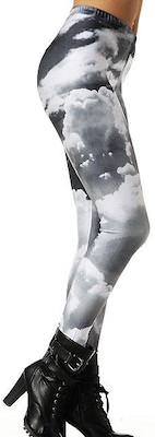 Black And White Clouds Leggings