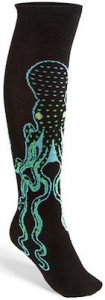 octopus knee high women's socks