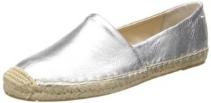 womens silver flats