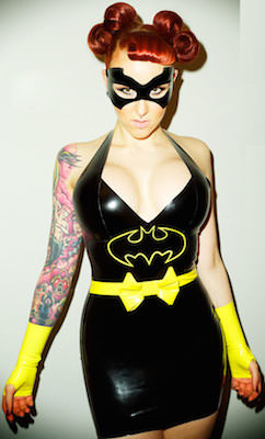 Latex Batman Dress Costume