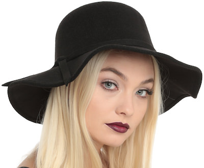 Black Floppy Felt Hat