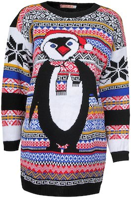 Aztec Penguin Ugly Christmas sweater