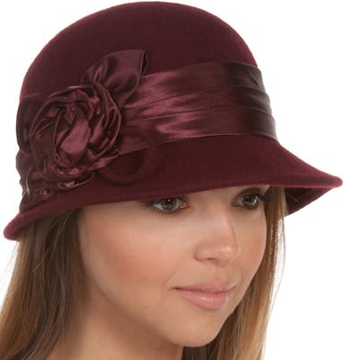 Wool Cloche Bucket Style Hat