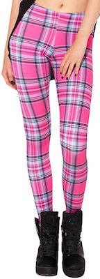 Pink Plaid Leggings