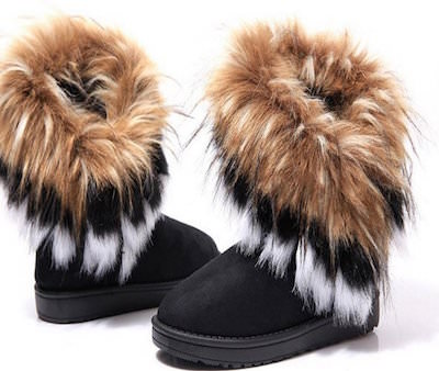 Winter Boots With Faux Fur