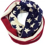 American Stars And Stripes Knit Infinity Scarf