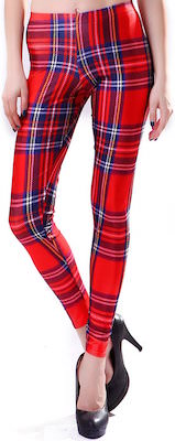 Red Plaid Women's Leggings