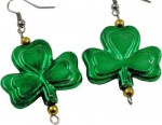 St Patrick's Day Shamrock Earrings