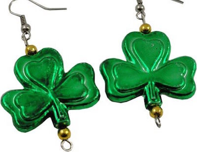 St Patrick's Day Shamrock Earrings