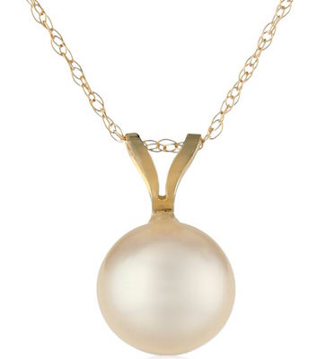 Gold Pearl Necklace