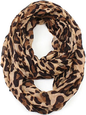 Leopard Print Infinity Scarf