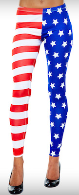 American Flag leggings