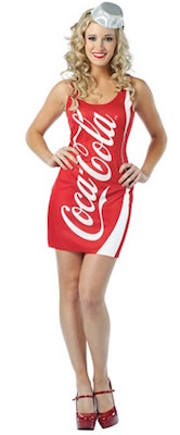 Women's Coca Cola Bottle Dress Costume
