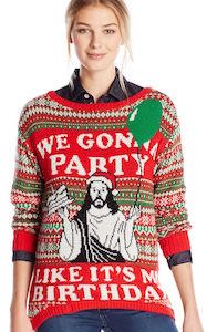 Party Like It's My Birthday Christmas Sweater