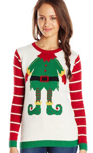 Women's Elf Costume Christmas Sweater