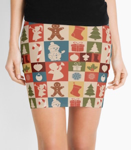 Women's Christmas Pattern Pencil Skirt