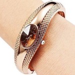 Gold Color Bangle Watch