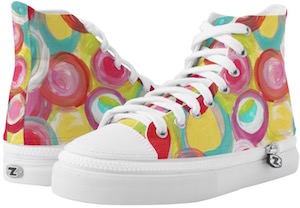 Painted Circles High Top Sneakers