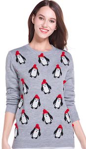 Women’s Penguins With Hats Christmas Sweater