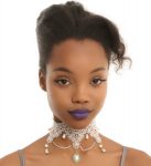 Lace And Pearls Choker Necklace