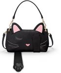 Faux Leather Cat Handbag