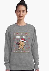 Bite Me Christmas sweater
