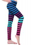 Colored Striped Leggings