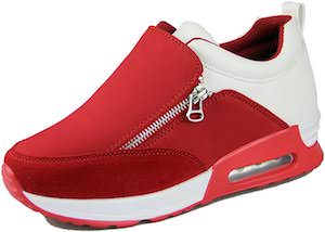 Women’s Red Or Black Platform Sneakers