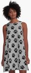 paw print dress