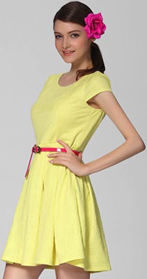 Yellow summer dress