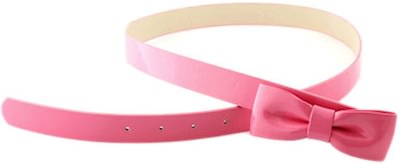 pink skinny belt