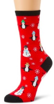 Snowman And Penguin Socks