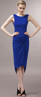 Long Blue Sleeveless dress