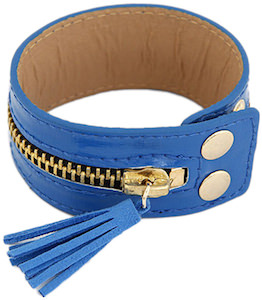 Zipped tassels bracelet