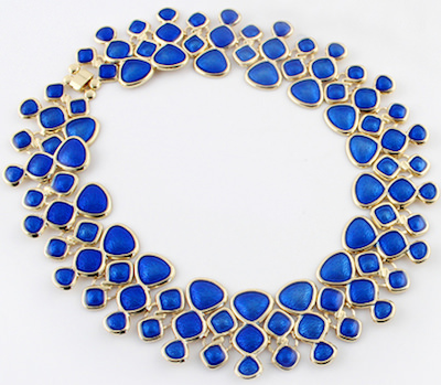 Blue Droplets Necklace