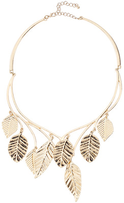 Leaves Necklace In Gold Or Silver