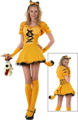 Women's sexy Garfield Costume