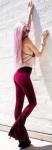 red velvet pants