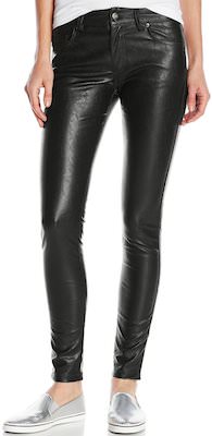 women's black Faux Leather Pants