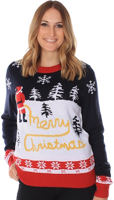 Women's Yellow Snow Ugly Christmas Sweater