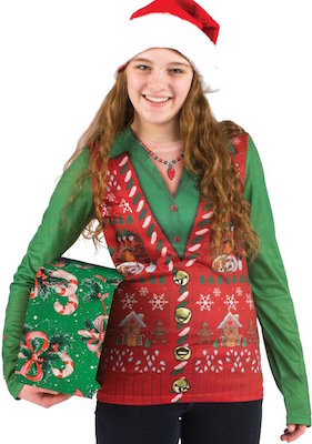 Ugly Christmas Sweater Vest T-Shirt
