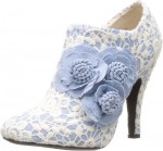 Floral And Lace High Heel Shoes