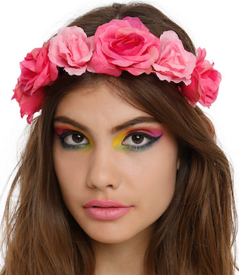Pink Roses Headband