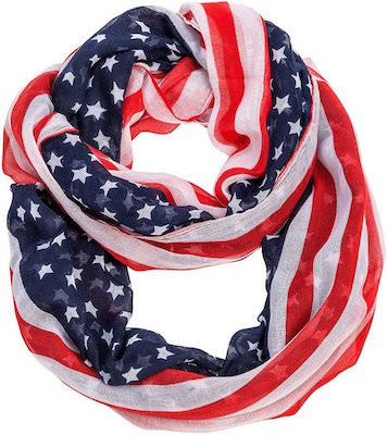 American Stars And Stripes Flag Infinity Scarf