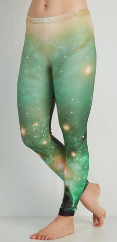 Green Galaxy Women's Leggings