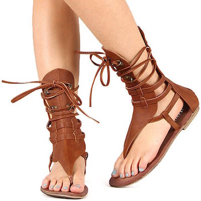 Brown Gladiator Sandals