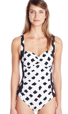 Women's Black And White Swimsuit